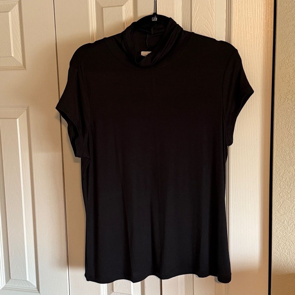 CAbi Black Knit Turtleneck